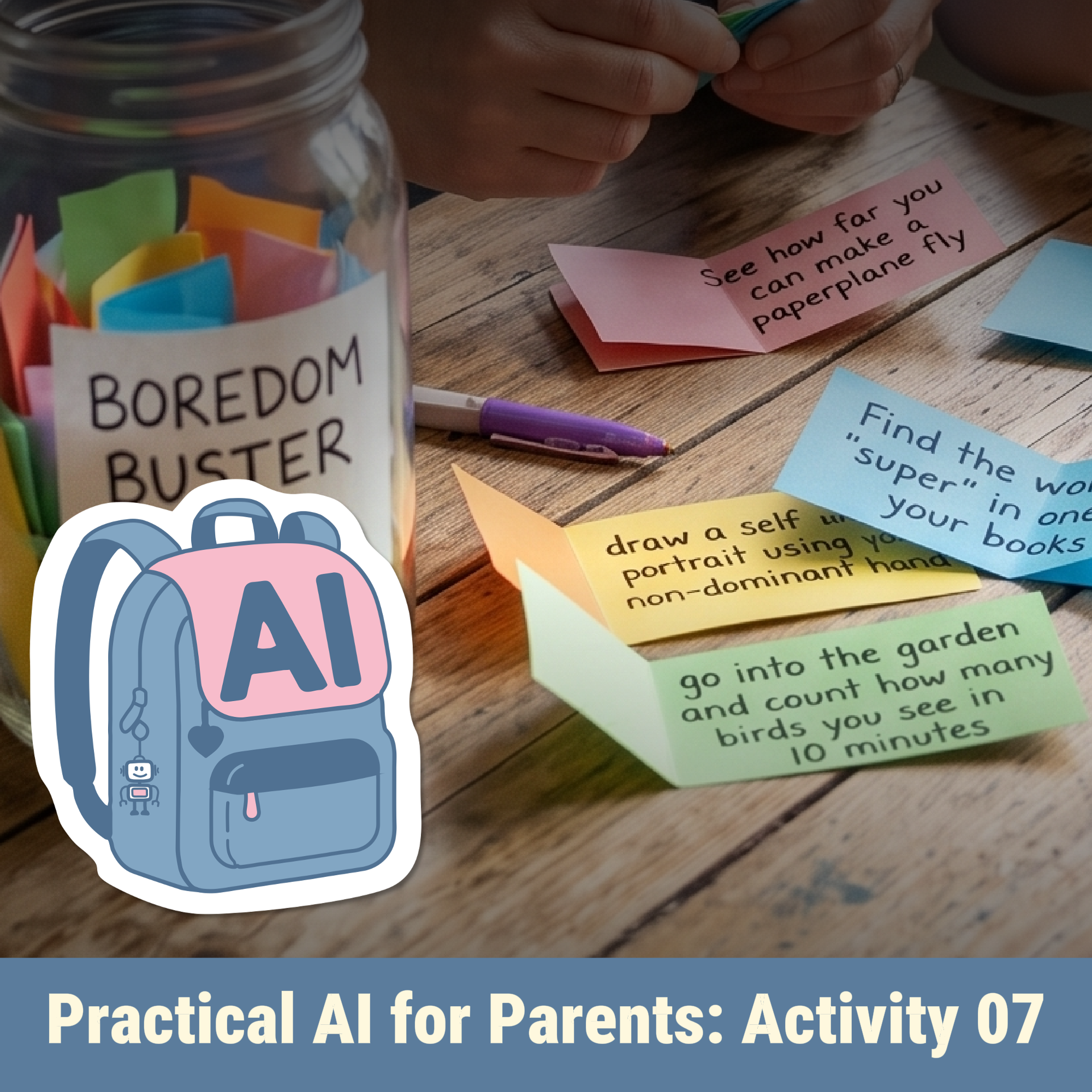 Boredom buster jar